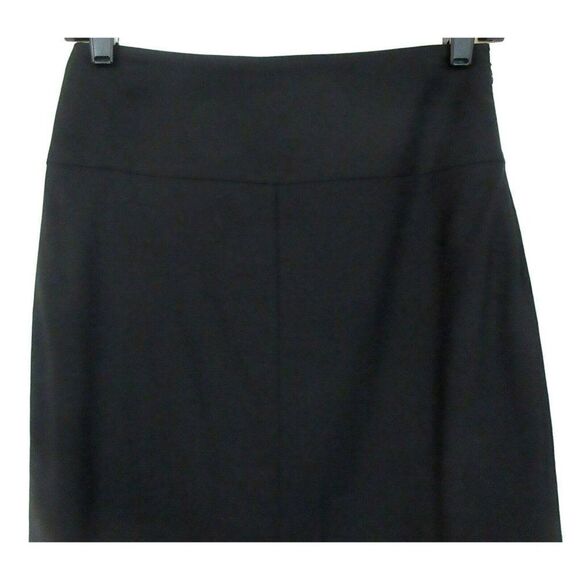 Banana Republic Black Fully Lined Pencil Skirt Sz 2 Italian Fabric Wool Stretch - Picture 2 of 5